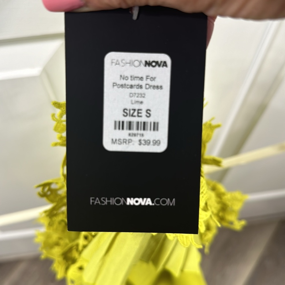 Fashion Nova lime green body con dress, NWT $25 OBO - Picture 4 of 4